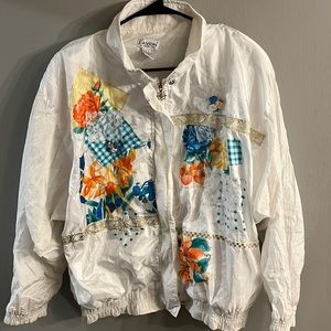 Lavon Women Bomber Jacket Large White